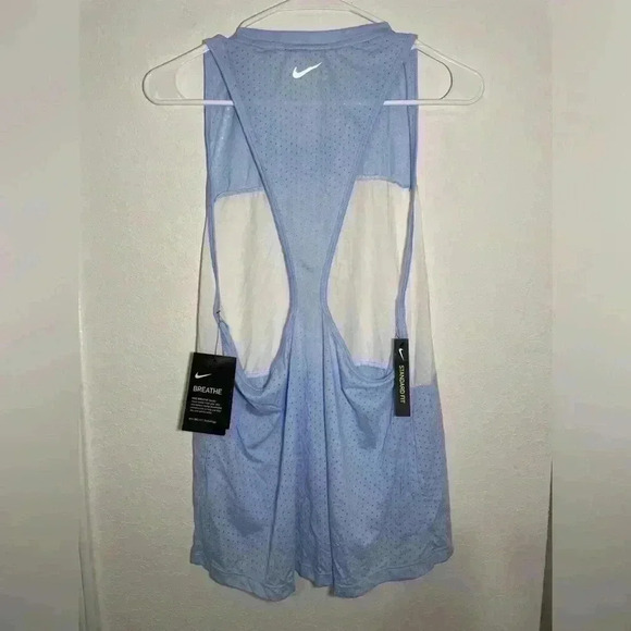 Nike Blue and White Tank Top - Picture 5 of 6